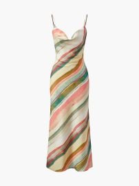 Watercolor Striped Cami Dress COMMENSE at Commense