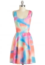 Watercolor style dress at Modcloth at Modcloth