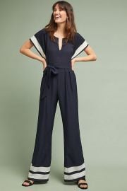 Watson Striped Jumpsuit at Anthropologie