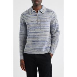 Wax London Alpha Space Dye Quarter Zip Polo Sweater at Nordstrom