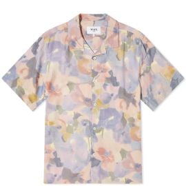 Wax London Didcot Botanic Pastel Vacation Shirt Blue amp Pink END at END.