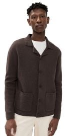 Wax London Wightman Cotton Cashmere Cardigan Brown XL at Shopbop