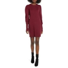 WayF Influences Puff Sleeve Sweater Dress at Nordstrom