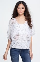 Wayf Dolman Sleeve Wrap Blouse at Nordstrom