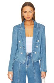 Wayne Crop Double Breast Jacket L Agence at Revolve