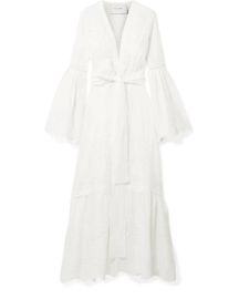 We Are Leone Ivory Broderie Anglaise cotton Maxi Dress at We Are Leone