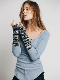 We The Free   Alpine Cuff in blue at Free People