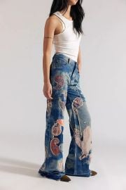 We The Free Flying High Patched Jeans at Free People