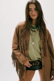 We The Free Fringe Out Vegan Suede Jacket at Free People