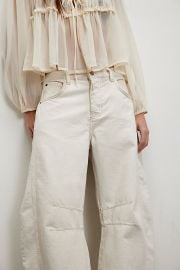 We The Free Good Luck Mid-Rise Barrel Jeans at Free People