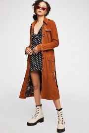 We The Free Larsen Suede Trench at Free People