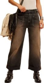 We The Free Palmer Cuffed Baggy Jeans In Chalkboard at Nordstrom Rack
