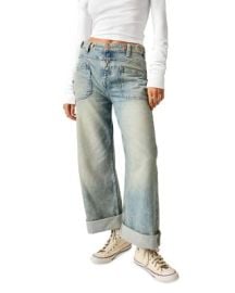 We The Free Palmer Cuffed Jeans in La La Land at Bloomingdales