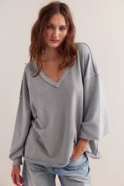 We The Free Venice V Neck Sweatshirt at Free People