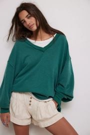 We The Free Venice V Neck Sweatshirt at Free People