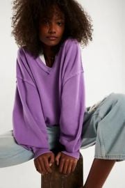 We The Free Venice V Neck Sweatshirt at Free People