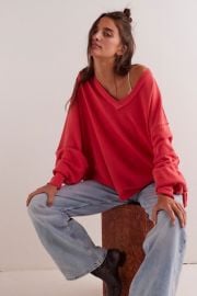 We The Free Venice V Neck Sweatshirt at Free People