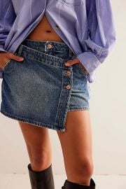 We The Free Wynne Denim Skirt at Free People