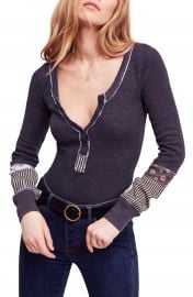 We the Free by Free People Railroad Henley Top   Nordstrom at Nordstrom