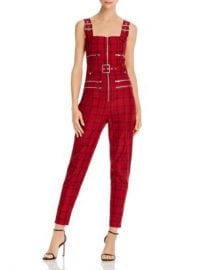 WeWoreWhat Plaid Moto Jumpsuit  Women - Bloomingdale s at Bloomingdales