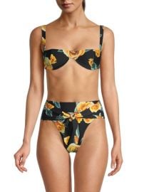 WeWoreWhat Sorrento Rose Print Bikini Top on SALE at Saks Off 5th