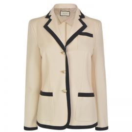 Web Trim Blazer by Gucci  at Flannels