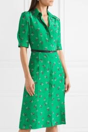 Wednesday belted printed shirt dress by Altuzarra at Net A Porter