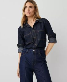 Weekend Collection Relaxed Chambray Shirt at Ann Taylor