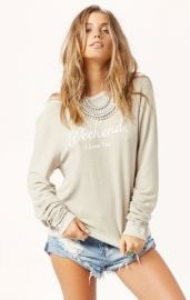 Weekend I Love You Jumper by Wildfox at Planet Blue