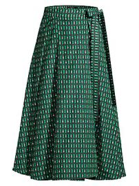 Weekend Max Mara - Printed A-Line Midi Skirt at Saks Fifth Avenue