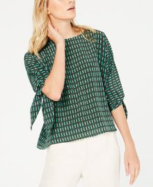 Weekend Max Mara Adone Printed Silk Shirt - Macys at Macys