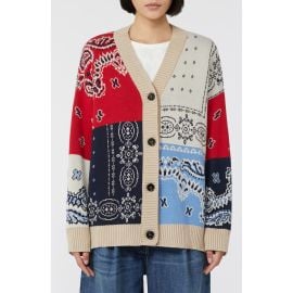 Weekend Max Mara Baobab Mixed Print Cotton Cardigan at Nordstrom