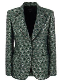 Weekend Max Mara Jacquard Single Breasted Blazer at Cettire