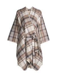 Weekend Max Mara Plaid Wrap Jacket In Camel at Saks Fifth Avenue