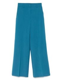 Weekend Max Mara Wool Trousers Blue at Farfetch