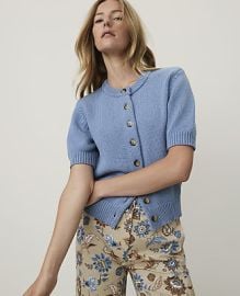 Weekend Short Sleeve Cardigan at Ann Taylor