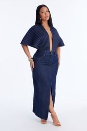Weekend Vibing Denim Maxi Dress Fashion Nova at Fashion Nova