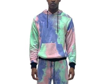 Weiv Lime and Purple Tye Dye Hoodie at Karma Loop