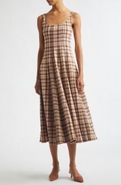 Wells Floral Stitch A-Line Midi Sundress at Nordstrom