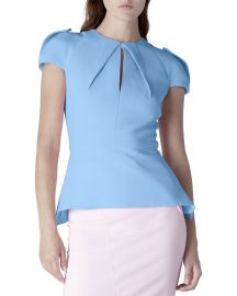 Wern Double Crepe Peplum Top by Roland Mouret at Neiman Marcus