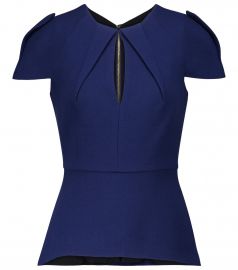 Wern Double Crepe Peplum Top by Roland Mouret at Mytheresa