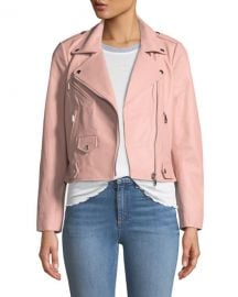 Wes Leather Zip Moto Jacket at Neiman Marcus