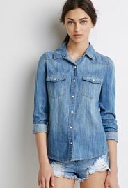 Western Chambray Shirt  Forever 21 - 2000120235 at Forever 21