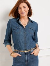 Western Denim Shirt Talbots at Talbots