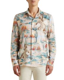 Western-Print Sport Shirt by Etro at Neiman Marcus