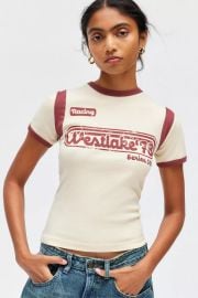 Westlake 78 Graphic Sporty Ringer Baby Tee at Urban Outfitters