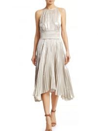 Weston Metallic Pleated Midi Dress by A.L.C. at Saks Fifth Avenue