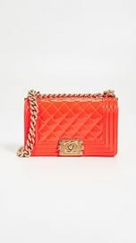 What Goes Around Comes Around Chanel Patent Boy Small Bag at Shopbop