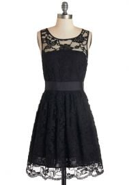 When the Night Comes Dress in Noir at ModCloth