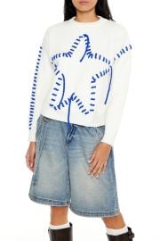 Whipstitched Star Sweater at Forever 21
